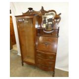 VIEW 4 OAK SIDE BY SIDE SECRETARY