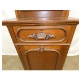 VIEW 6 CLOSEUP BASE WALNUT BOOKCASE