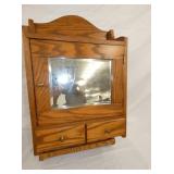 OAK WALL MEDICINE CABINET