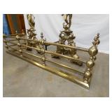 VIEW 7 BRASS FIREPLACE SET
