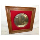 OAK FRAME BEVELED MIRROR