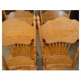 VIEW 2 CLOSEUP OAK CHAIRS