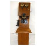 OAK WALL TELEPHONE