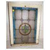 VIEW 2 CLOSEUP STAINED GLASS WINDOW