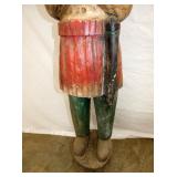 VIEW 3 BASE WOODEN CARVED INDIAN