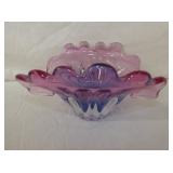 6IN ART GLASS BASKET