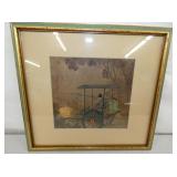 11X10 WOODBLOCK ORIENTAL PICTURE