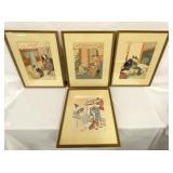 GROUP PICTURE ORIENTAL WOODBLOCK