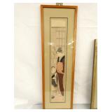 6X28 ORIENTAL PICTURE W/ CHILD