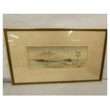 12X5 EARLY WOODBLOCK PICTURE