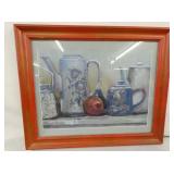 SIGNED LYDIA TEAPOTS 18X13