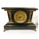 EARLY COLUMN MANTEL CLOCK