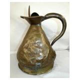 13IN HAMMERED COPPER KETTLE