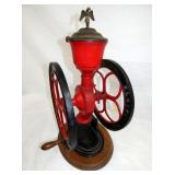 ELGIN DOUBLE WHEEL COFFEE GRINDER W/ EAGLE 
