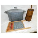 BOILER, PRIM. CHURN, WASHBOARD