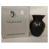 FENTON ARTIST SIGNED VASE