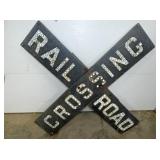 RR CROSSING SIGN W/ CAT EYES