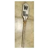 CAST RR MARKER SIGN W/ POLE