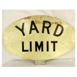 36X24 RR YARD LIMIT SIGN