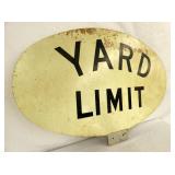 VIEW 3 36X24 ALUM. YARD LIMIT SIGN