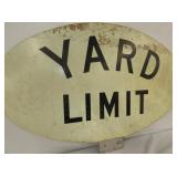 VIEW 4 36X24 YARD LIMIT SIGN