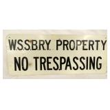 WSSBRY PROPERTY SIGN