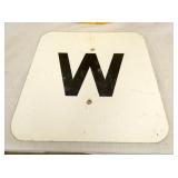 W 18IN RR SIGN