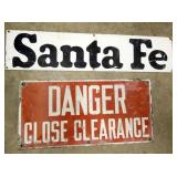SANTA FE, DANGER 20X10,36X6