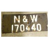 N&W SIGN 44X18