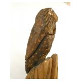 VIEW 3 SIDE VIEW CARVED OWL