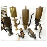 EARLY BRASS TRAIN STEAM WHISTLES