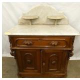 MARBLE TOP WASHSTAND