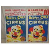 VIEW 6 RALEIGH NC CIRCUS POSTERS