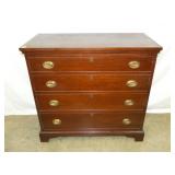 4 DRAWER MAH. CRAFTIQUE CHEST