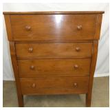 4 DRAWER WALNUT CHEST