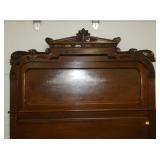 VIEW 2 CLOSEUP WALNUT HIGHBACK BED