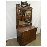 VIEW 5 WALNUT DRESSER W/ MIRROR