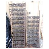 EARLY ORNATE IRON RAILING 7PIECES