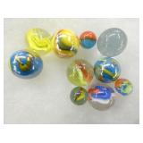 EARLY CAT EYE MARBLES AND OTHERS