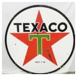 6FT. PORC. DS TEXACO SIGN