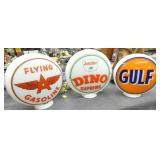 FLYING A, GULF, SINCLAIR GLOBES