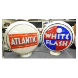 ATLANTIC, WHITE FLASH PUMP GLOBES