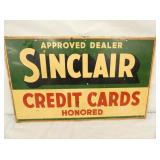 23X14 DS 1936 SINCLAIR CREDIT CARDS SIGN