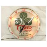 15IN CLOVERBRAND DOUBLE BUBBLE CLOCK