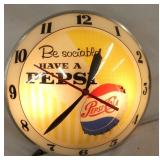 16IN DOUBLE BUBBLE PEPSI CLOCK