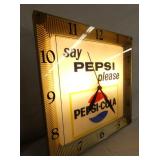 VIEW 4 SAY PEPSI LIGHTUP CLOCK