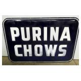 EMB. PURINA CHOWS SIGN CONVEX