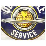 VIEW 3 5FT. DS PORC. SIGN W/ RING