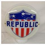 15IN GLASS BODY REPUBLIC PUMP GLOBE