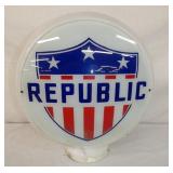 15IN GLASS BODY REPUBILC PUMP GLOBE
